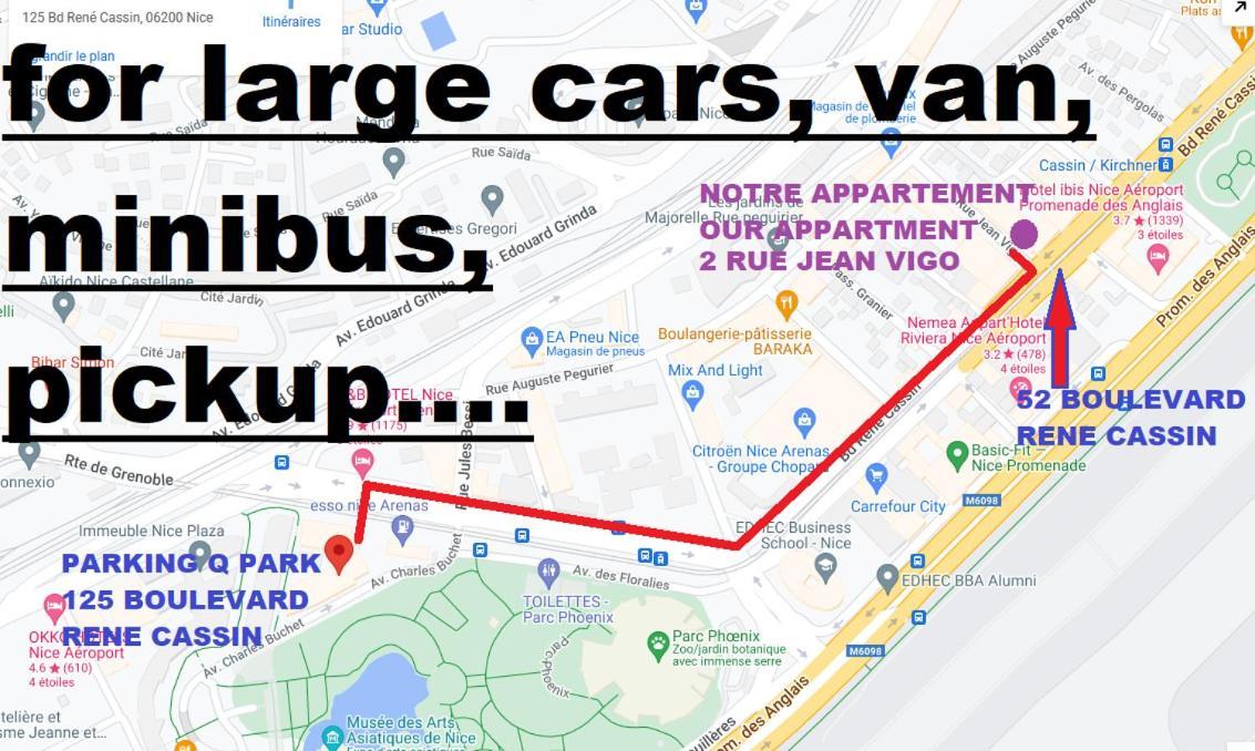 The Nice - 3 Rooms, 3Air Cond, 3Tv, 3Fans, 2 Wc, Wifi Everywhere 5Min Aeroport, Train, Beach, 1Min Tram, 15 Min Centre, Port, Parking Possible Exteriér fotografie